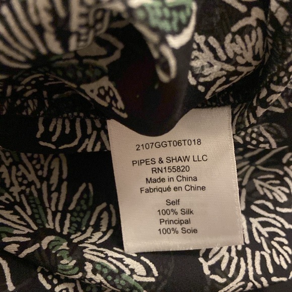 Veronica Beard 100% Silk Natuka Floral Blouse Top Sz 4 - Picture 6 of 6